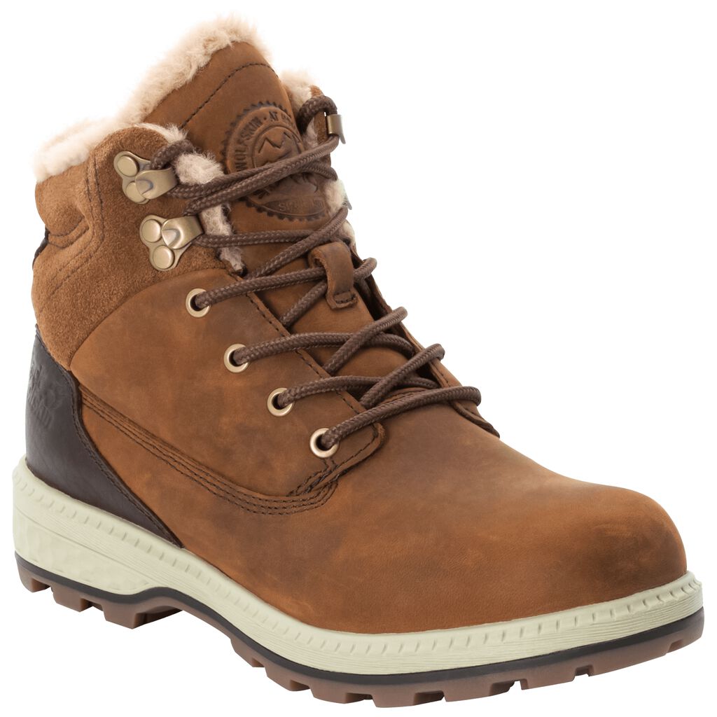 Jack Wolfskin JACK WT MID Chaussures Femme Marron/Blanche - NLSTQGU-50